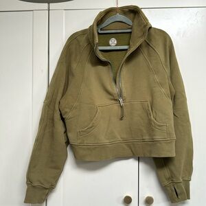 Lululemon oversized scuba funnel neck half zip